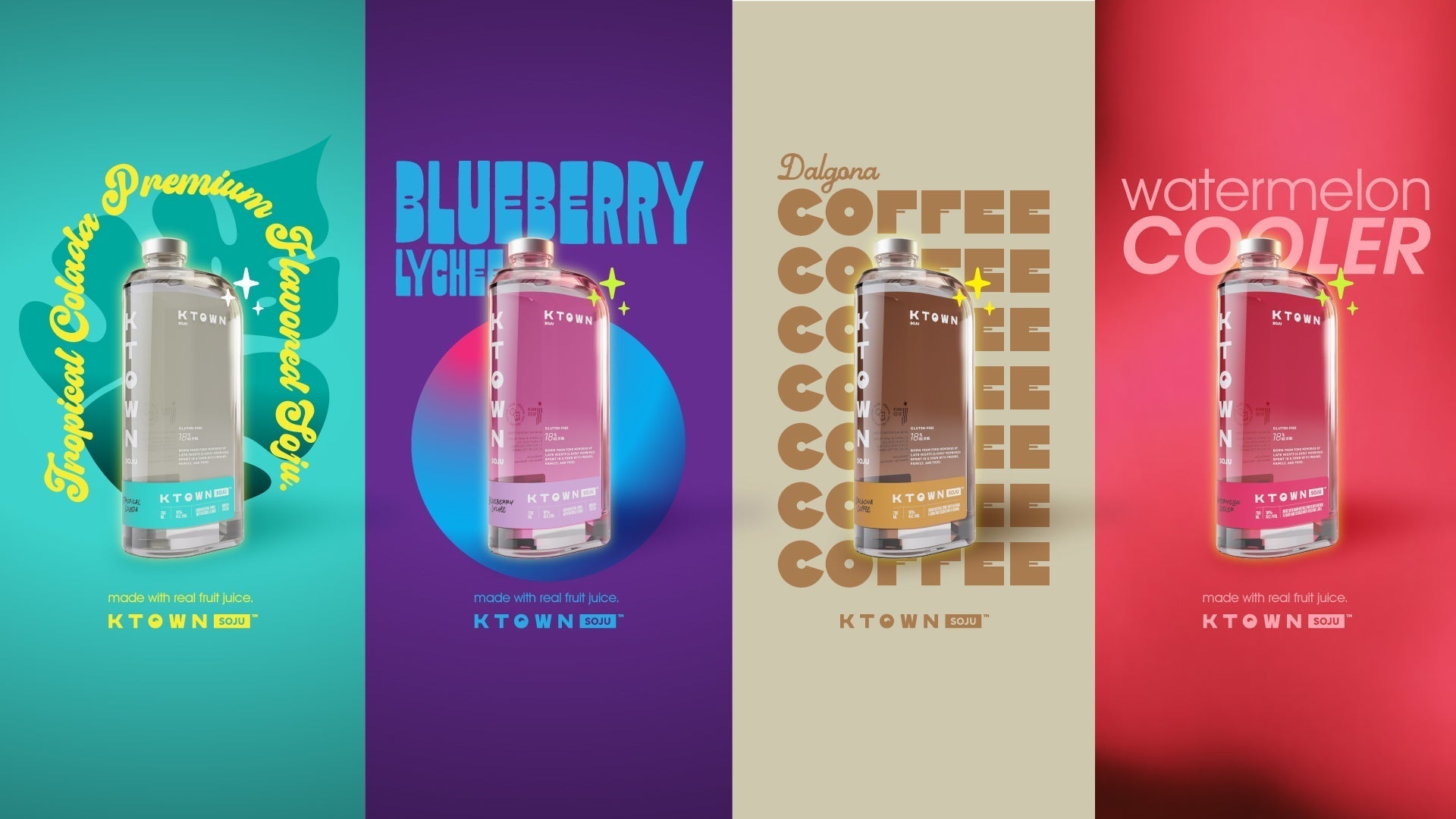 KTOWN Soju Introduces Four Bold New Flavors Built for Every Kind of Sip
